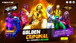 Free Fire Golden Criminal Bundle 2025 Return: Celebrate the Comeback in Style