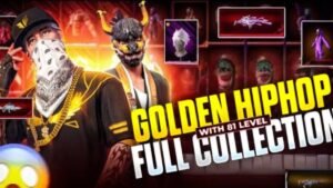 Free Fire Max Golden Hip Hop Bundle 2025 A Bold Mix of Style, Swag, Golden Glory
