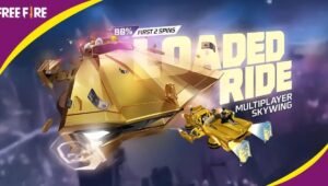 Free Fire Loaded Ride Skywing, Spin to Win in the Golden Criminal Event