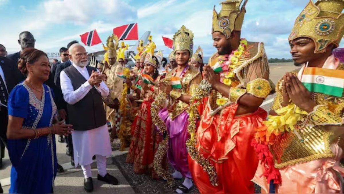 PM Modi Celebrated with Bhojpuri Traditions in Trinidad, A Timeless India-Caribbean Bond