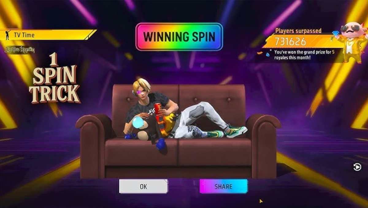 Free Fire MAX Tv Time Emote