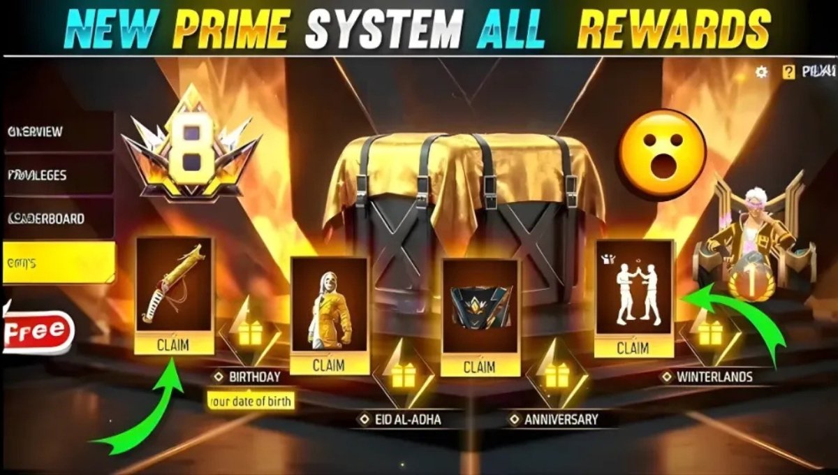 Free Fire Premium Rewards System