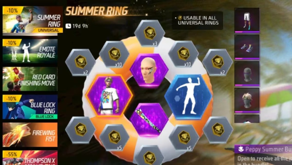 Free Fire Summer Ring Event