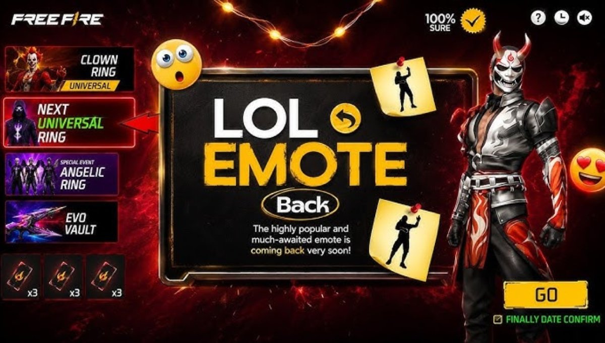 Free Fire LOL Emote Is Back
