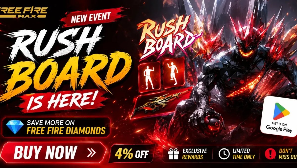 Free Fire Rush Board Event 2026 Trick