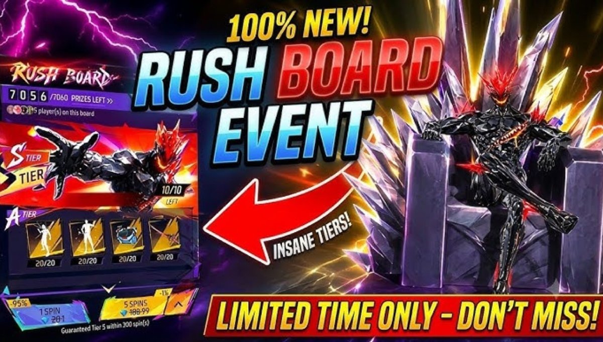 Free Fire Rush Board Event 2026 Trick