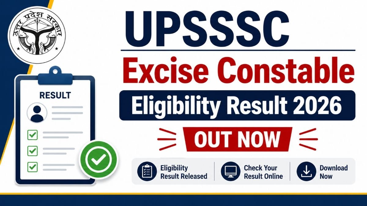 UPSSSC Excise Constable Result 2026