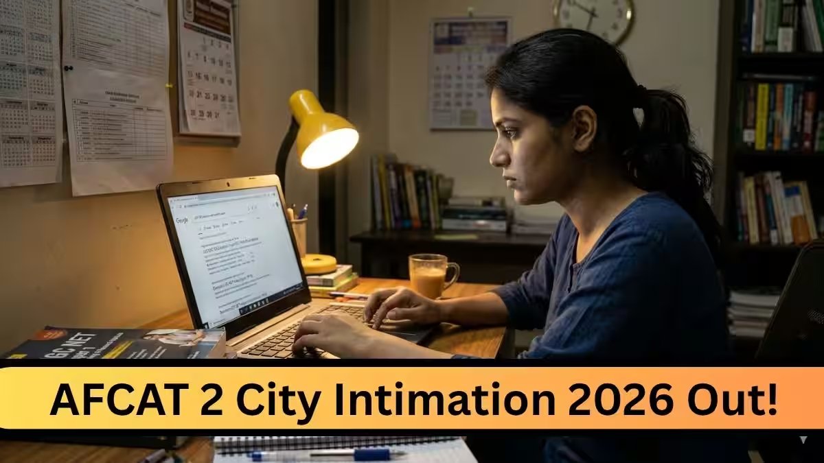 AFCAT Exam City Slip 2026