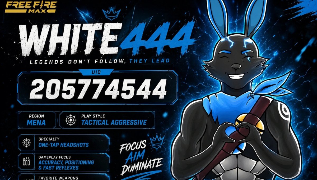 White 444 Free Fire ID