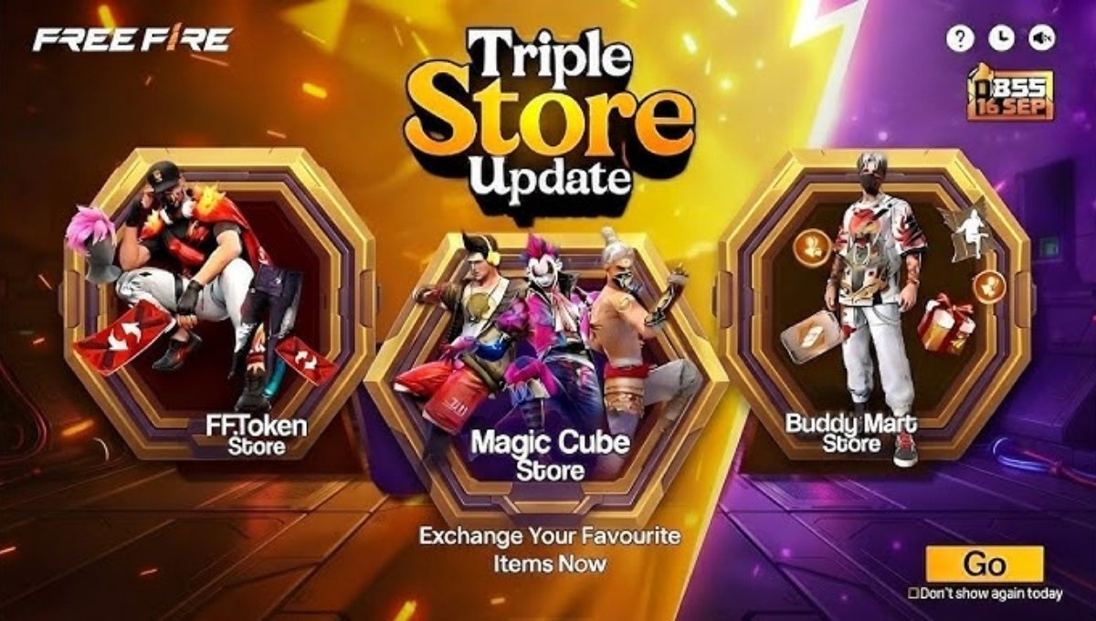 Free Fire MAX OB55 Triple Store Update