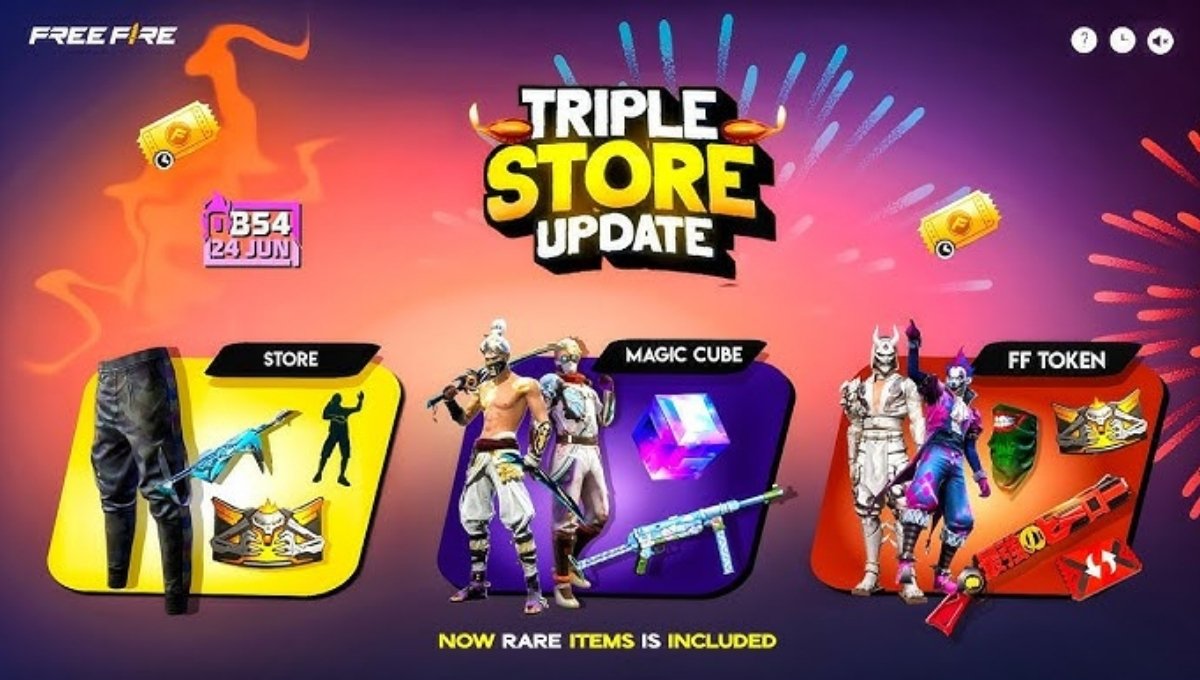Free Fire MAX OB55 Triple Store Update