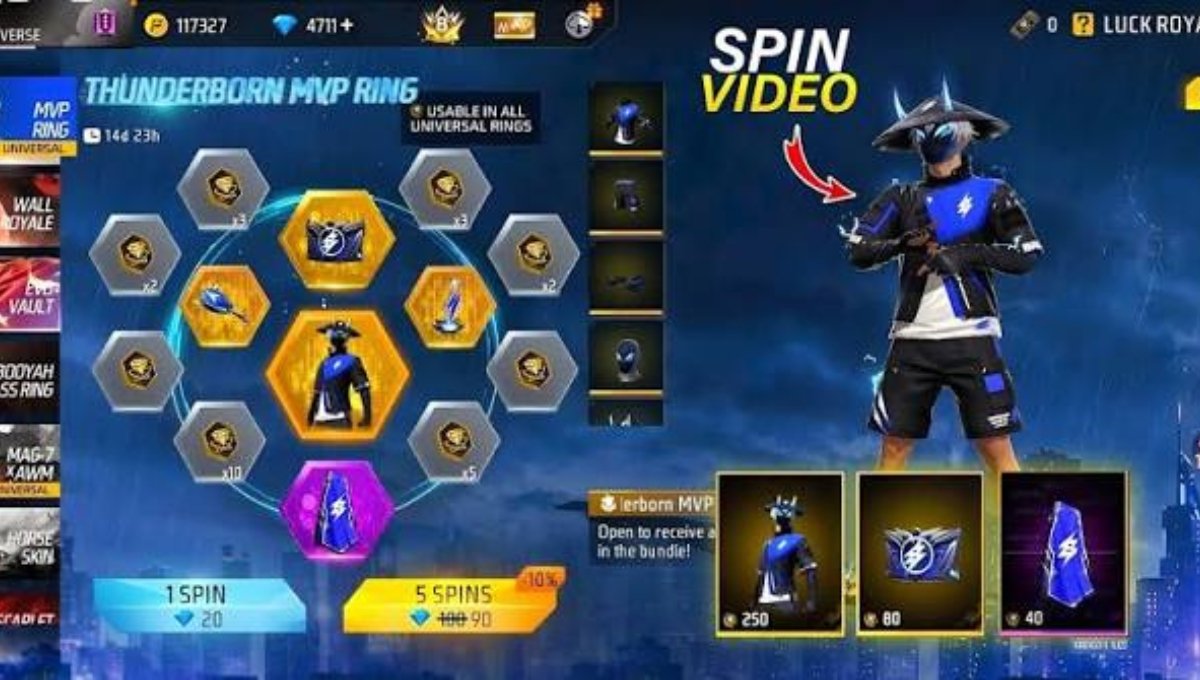 Free Fire Thunderborn MVP Ring Event LIVE